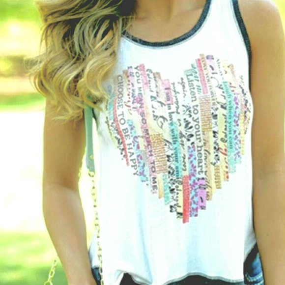 Words to Live by tank - Picture 2 of 2